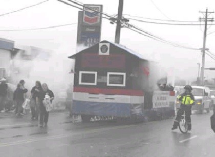 Parade Float Smoking
